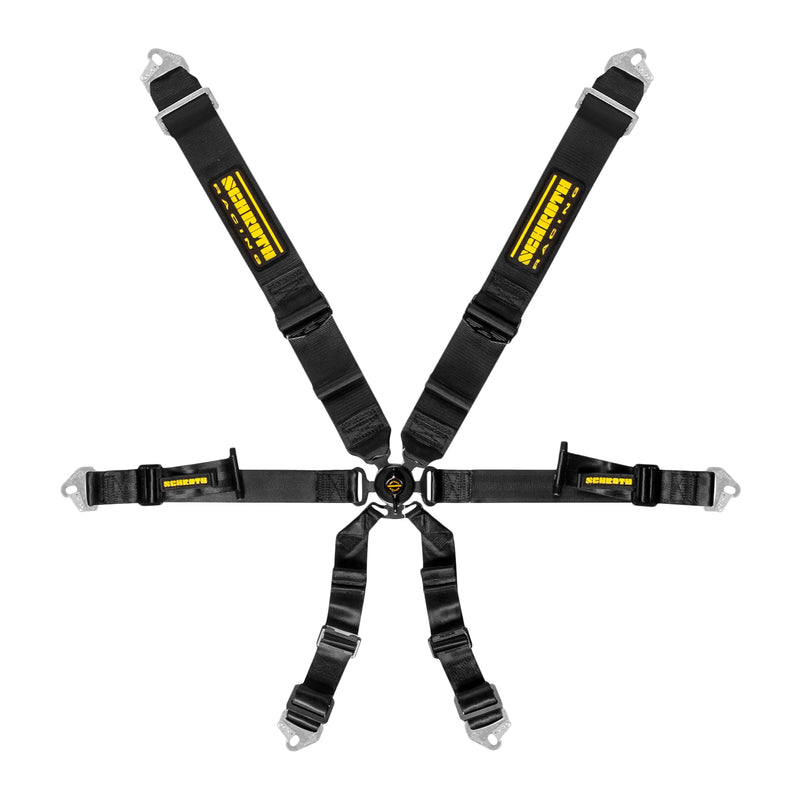 Schroth Racing Harness 6pt Profi 3x2 Pull Down Black