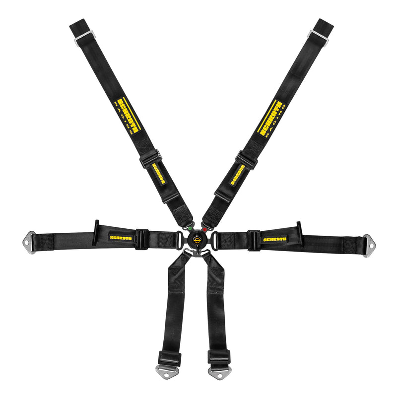 Schroth Racing Harness 6pt Profi 2x2 FHR Porsche 981 Black