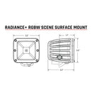 Rigid LED Light Pod Radiance Scene with Backlight 3" Pair