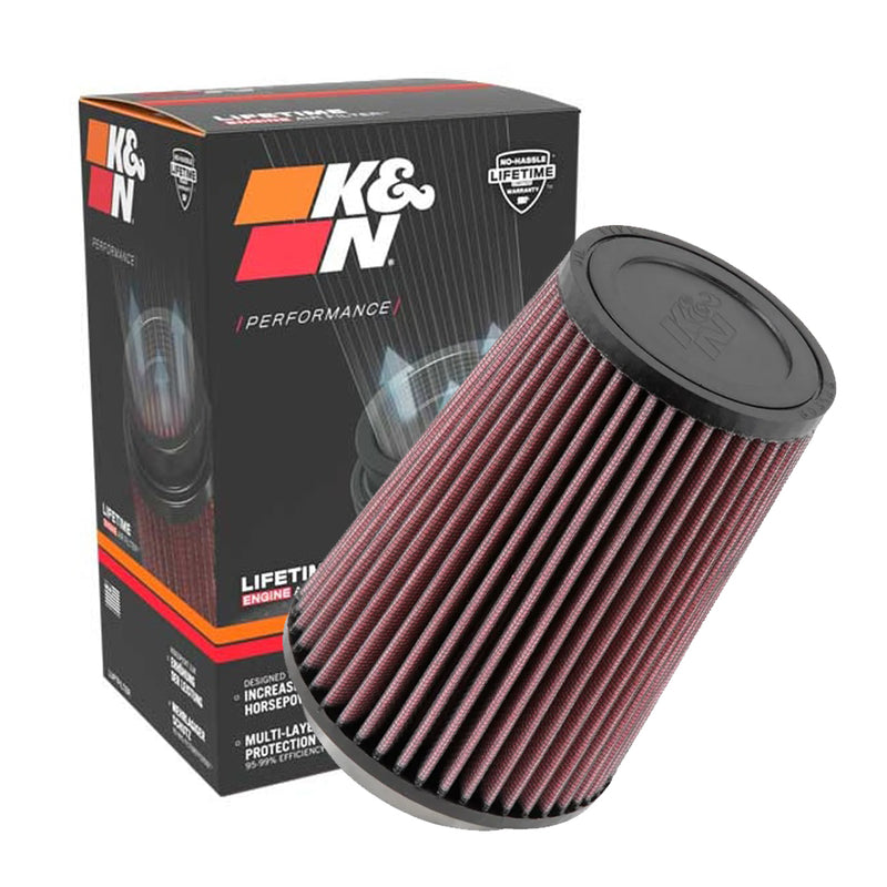 K&N Universal Clamp-On Air Filter RU-2710 3.313" Inlet, 6.5" Height
