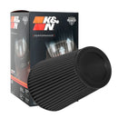 K&N Universal Clamp-On Air Filter RU-3107HBK 5" Inlet, 8.75" Height Dryflow Oil-Free
