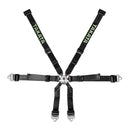 Takata Racing Belt 6pt Race 2x2 Black