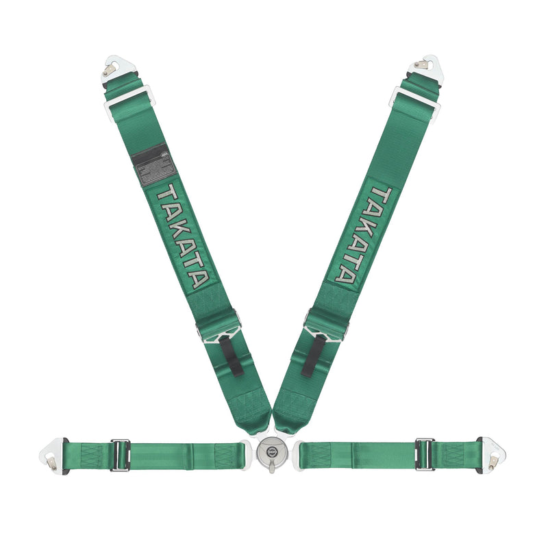 Takata Racing Belt 4pt Race Snap Green - Main Image