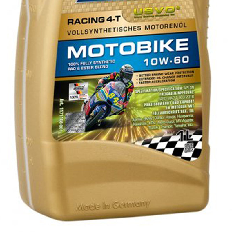 Ravenol Fully Synthetic Clean Syntho USVO Racing 4-T Motobike 10W60 1 Liter