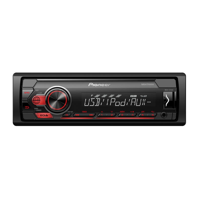 Pioneer 1DIN MVH-S115UI Audio Receiver with Mixtrax & Direct Control Smartphone