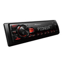 Pioneer 1DIN MVH-S145BT Audio Receiver with with Bluetooth, USB & 2-Band EQ