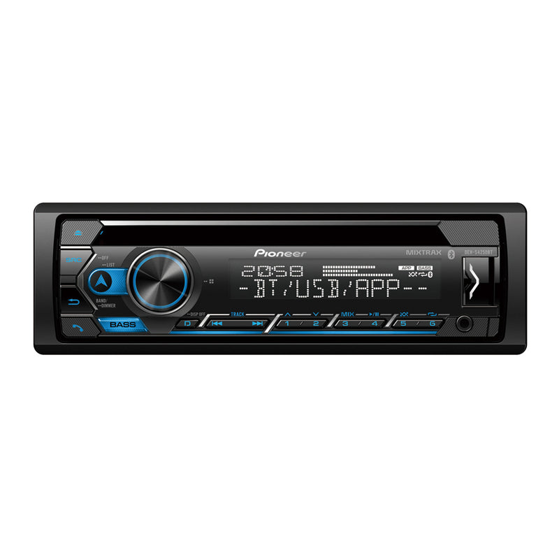 Pioneer 1DIN DEH-S4250BT 50W X 4 Audio Receiver with Smart Sync Control & Bluetooth