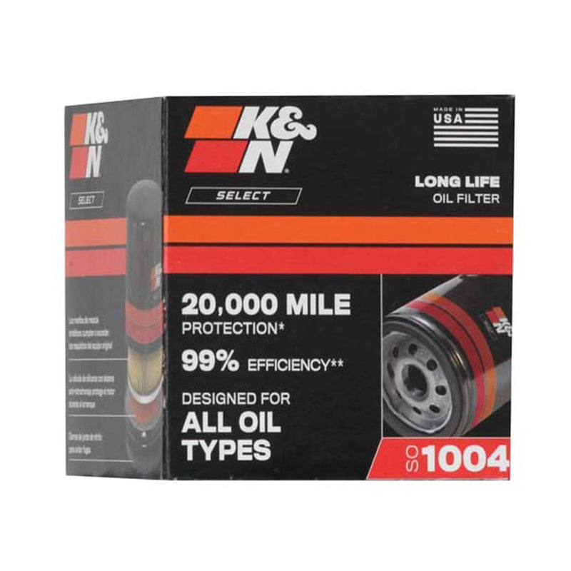 K&N Engine Oil Filter SO-1004 for Hyundai, Kia, Subaru, Mitsubishi, Honda