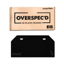 Overspec'D Motorcycle Plate Frame Holder Powder Coated Type 2
