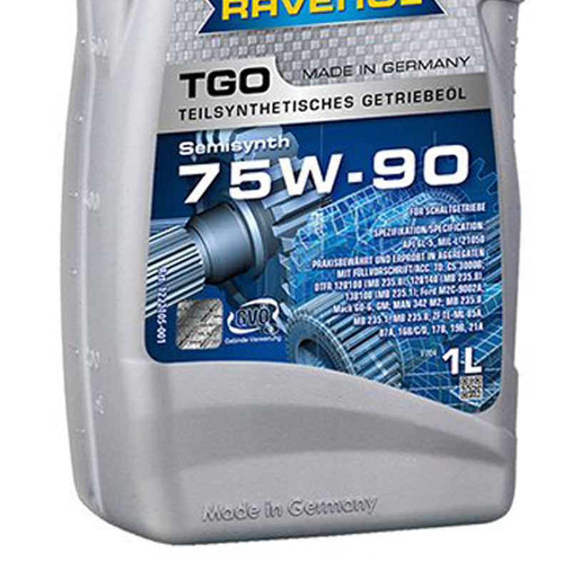 Ravenol Semi-Synthetic Manual Transmission Gear Oil Getriebeoel TGO GL-5 75W90 1 Liter