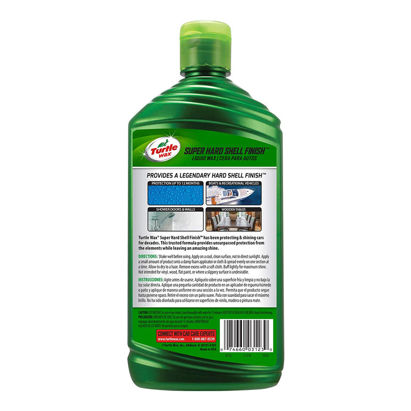 Turtle Wax Super Hard Shell Finish Car Wax 16oz