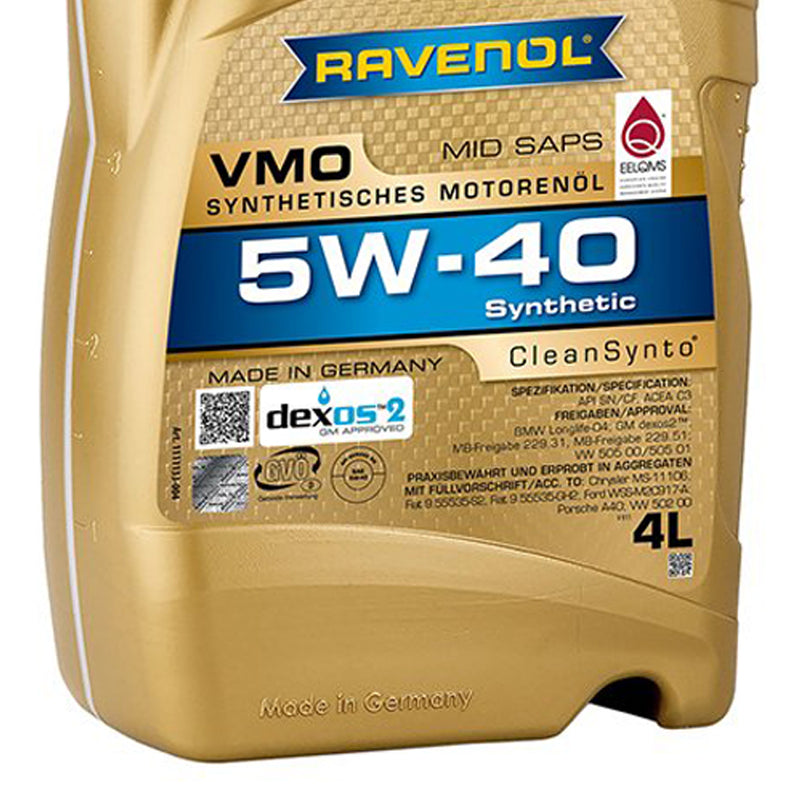 Ravenol Synthetic Clean Synto VMO 5W40 4 Liters