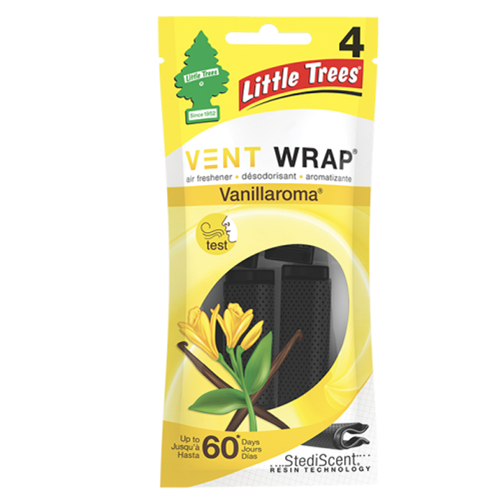 Little Trees Car Air Freshener Vent Wrap 4pcs/pack