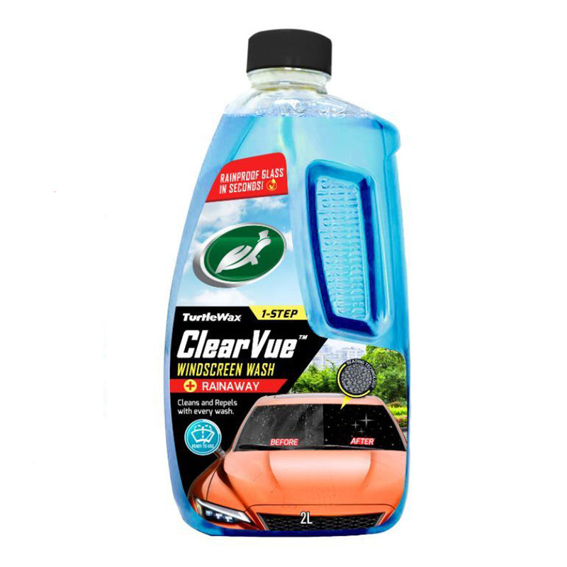 Turtle Wax Clearvue Windscreen Wash + Rain Away 2 Liters
