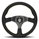 Worksbell Steering Wheel Yellow Stitch