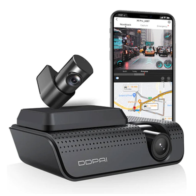 DDPAI Dashcam X5 Pro 4G + Rear Cam 2160P 4K UHD Resolution