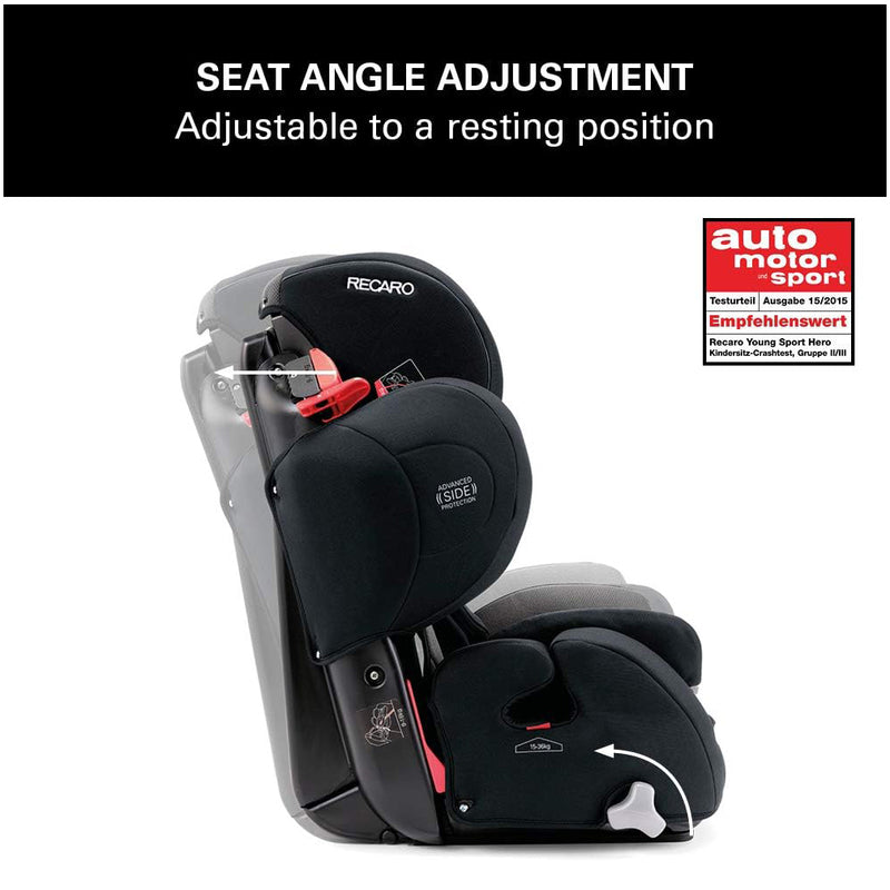 Recaro Kids Child Car Seat Young Sport Hero Aluminum Grey