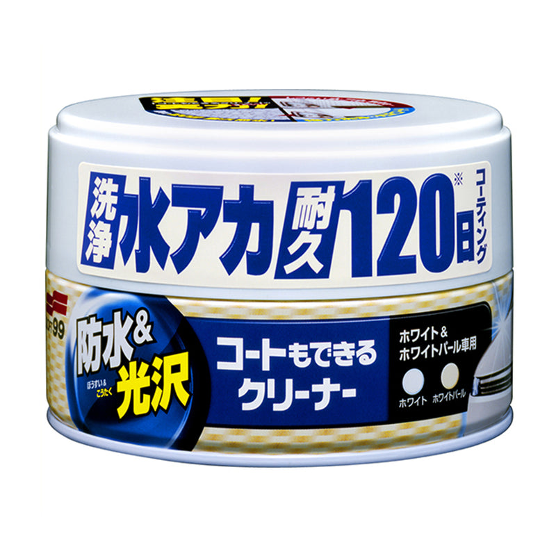 SOFT99 Coating & Cleaning Wax White 230g