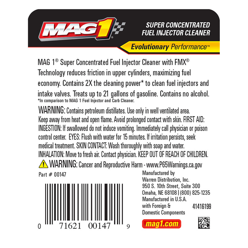 MAG1 Super Concentrated Fuel Injector Cleaner 12oz.