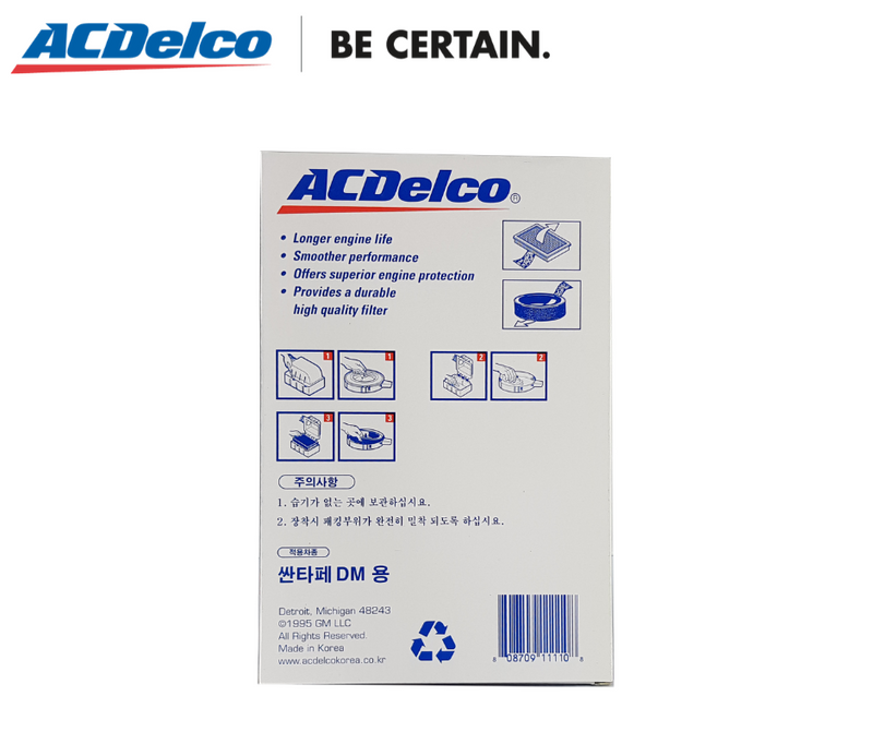 ACDelco Air Filter Hyundai Sonata 04-08 3.3L V6