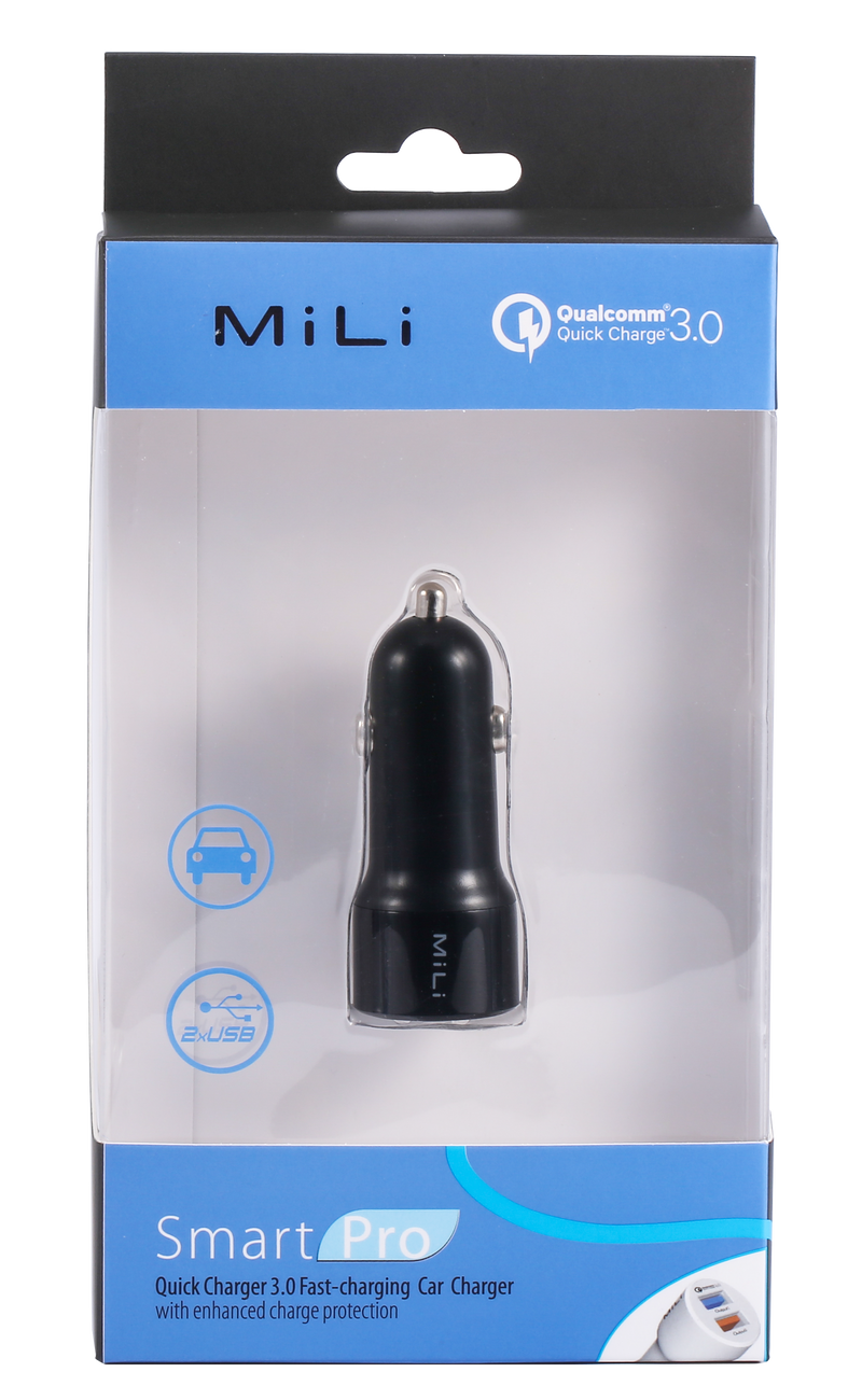 MiLi Smart Pro Car Charger Black/White