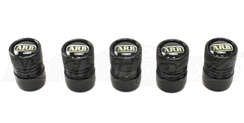 ARB Tire Valve Caps (Black/Silver/Red)