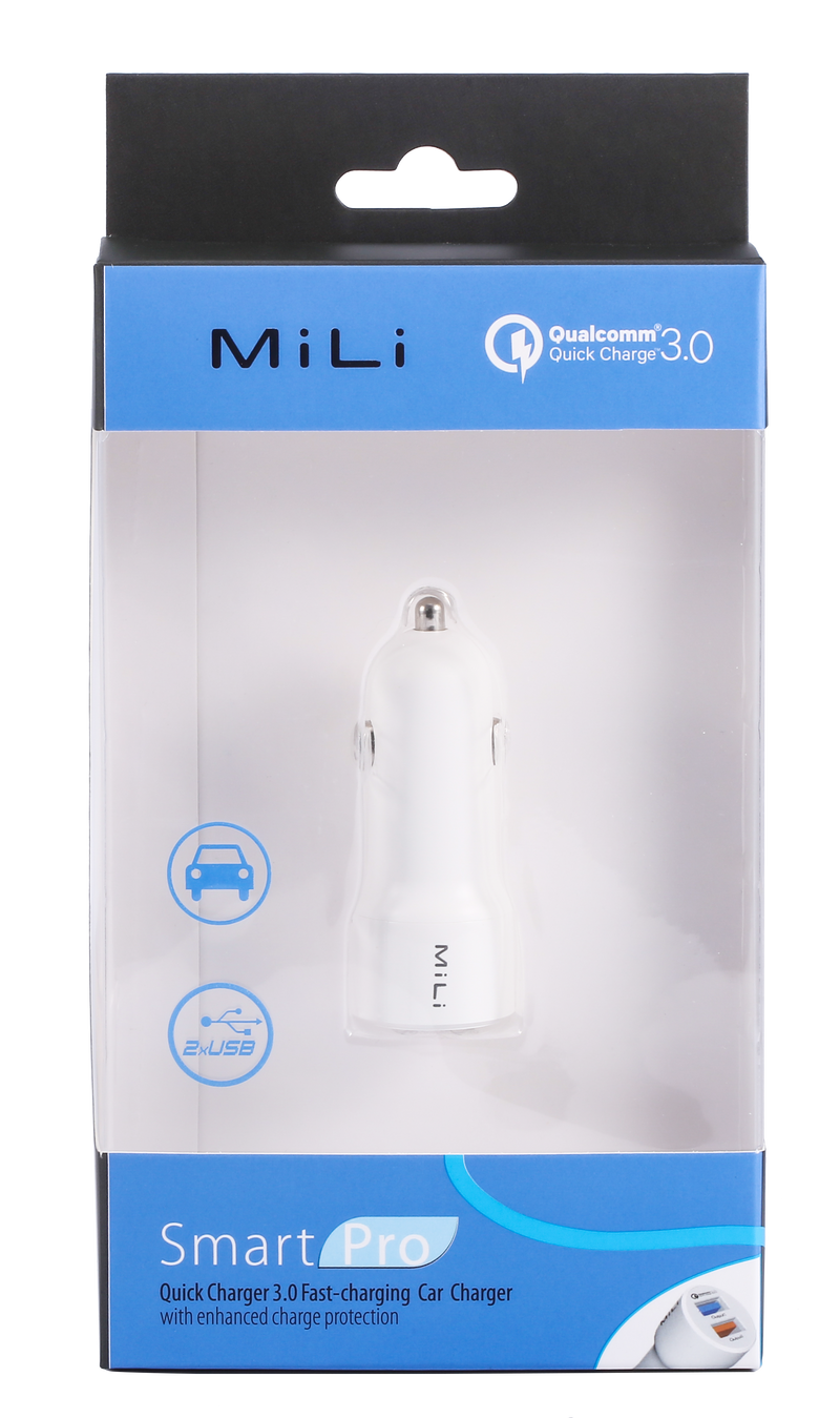 MiLi Smart Pro Car Charger Black/White