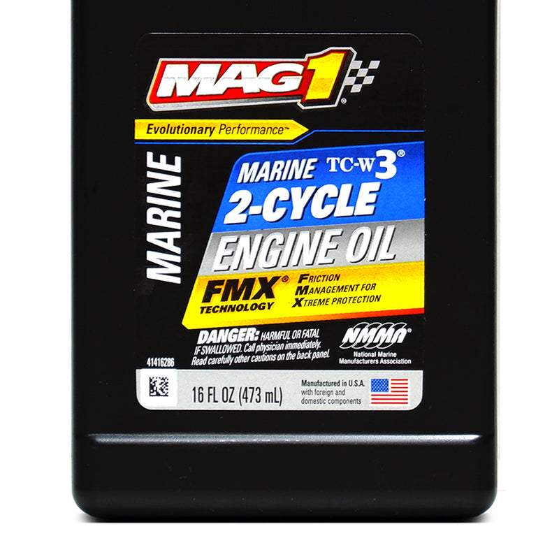 MAG1 2-Cycle Premium Oil TC-W3 & JASO FB 16oz (473 mL)