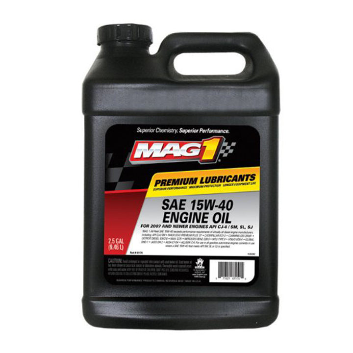 MAG1 15W40 API CK4 Premium HD Engine Oil 2.5gal/9.46L