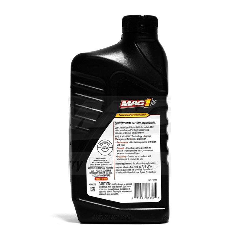 MAG1 10W40 API SP/SN/GF-5 Motor Oil 1qt.