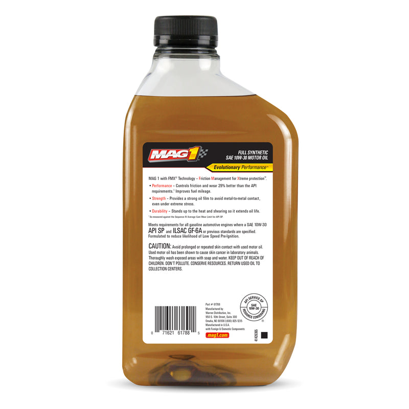 MAG1 10W30 API SN PLUS GF-5 Full Synthetic Motor Oil 1QT.