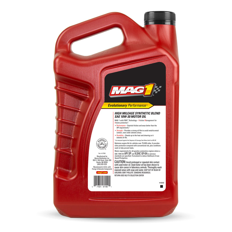 MAG1 10W30 API SP GF-6A Synthetic Blend High Mileage 5qt/4.73L