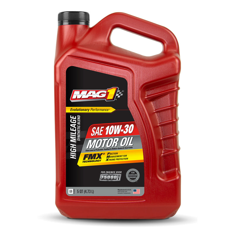 MAG1 10W30 API SP GF-6A Synthetic Blend High Mileage 5qt/4.73L