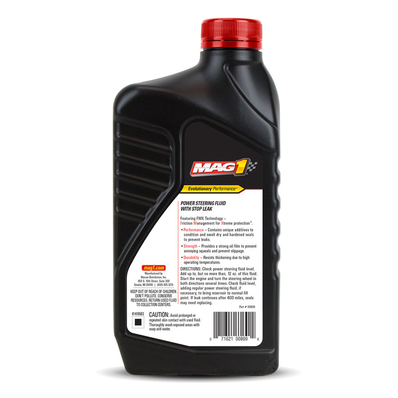 MAG1 Power Steering Fluid with Stop Leak 1qt.