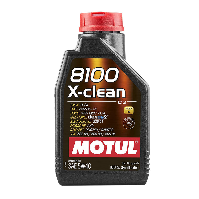 Motul 8100 X-Clean (dexos2) 5W40 1Liter