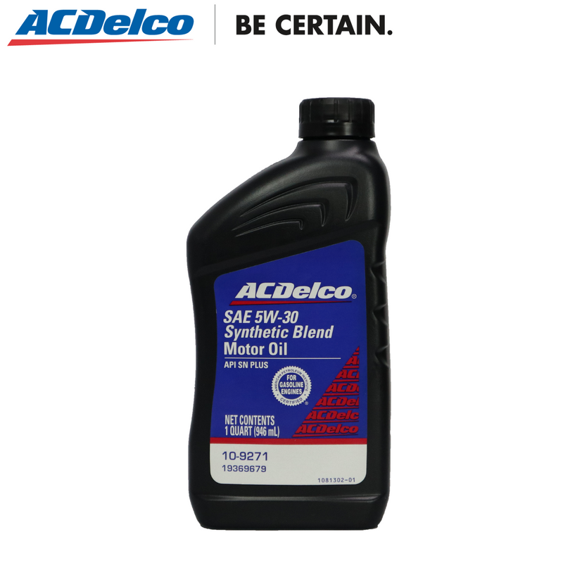 ACDelco 5W-30 Synthetic Blend Engine Oil (Gas) API SN 1 Quart