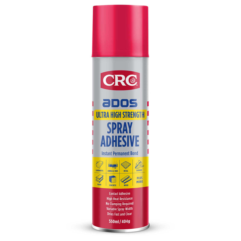 CRC ADOS Ultra High Strength Aerosol Spray Adhesive 550ml