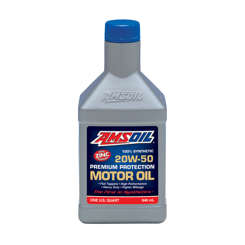 AMSOIL Premium Protection 20W50 Synthetic Motor Oil 1 Quart