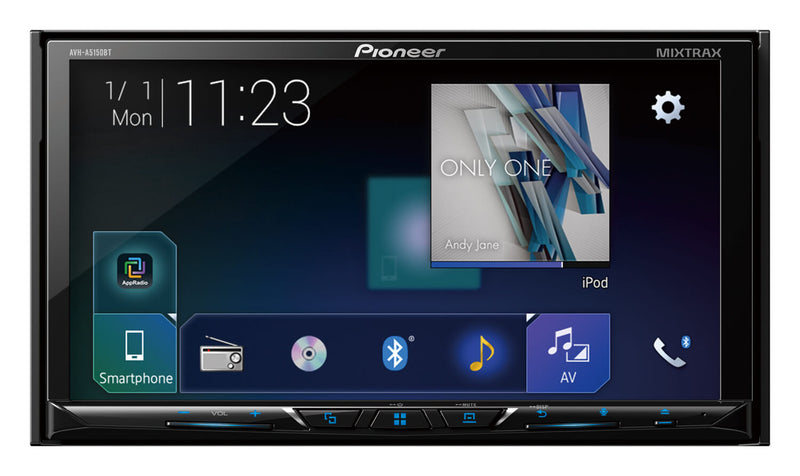 Pioneer AVH-A5150BT 7" AV Receiver with DVD, USB, ARM+ & Bluetooth