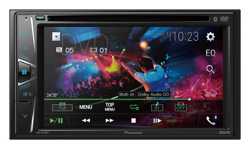 Pioneer AVH-G215BT 6.2" DVD Multimedia AV Receiver with Front USB & Bluetooth