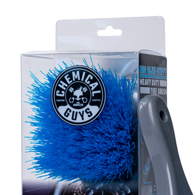 Chemical Guys Big Blue Stiffy Tire Brush, Heavy Duty