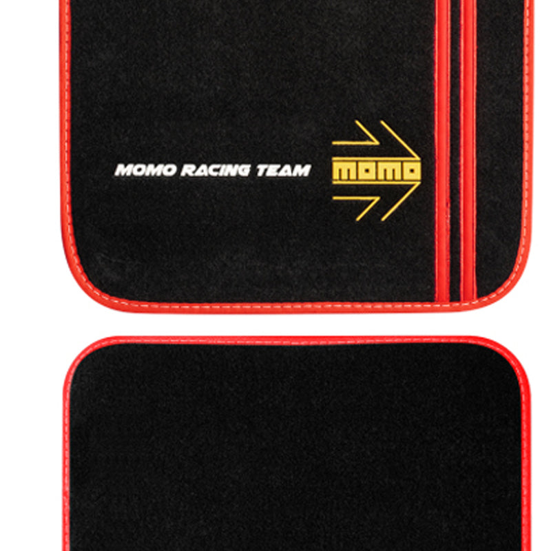 MOMO Universal Car Floor Mat Sport Black/Red