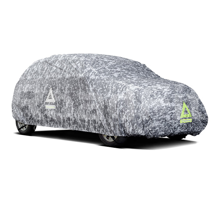 Deflector Water Resistant Car Cover Arctic Camouflage Fabric Hatchback Medium