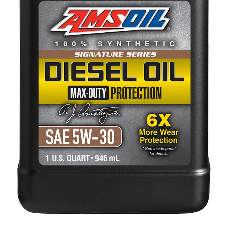 AMSOIL 100% Synthetic Signature Series Diesel Oil Max-Duty 5W30 1 Quart