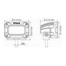 PIAA LED Pod 2000 Series Flood Beam 5600K, 12V, 9.2W 3"