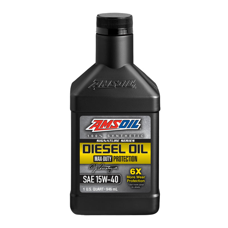 AMSOIL 100% Synthetic Signature Series Diesel Oil Max-Duty 15W40 1 Quart