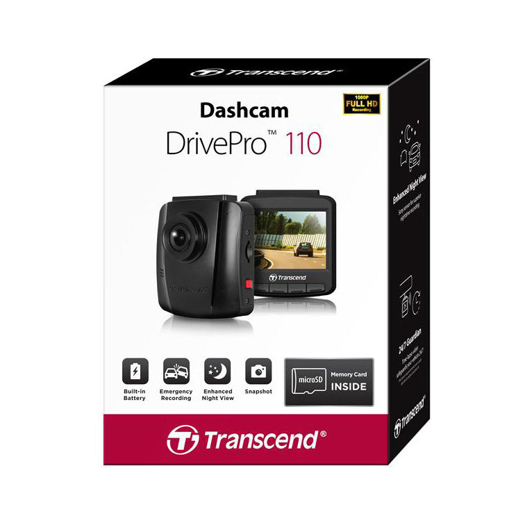 Transcend DrivePro DP110 1440P 2K QHD 64GB