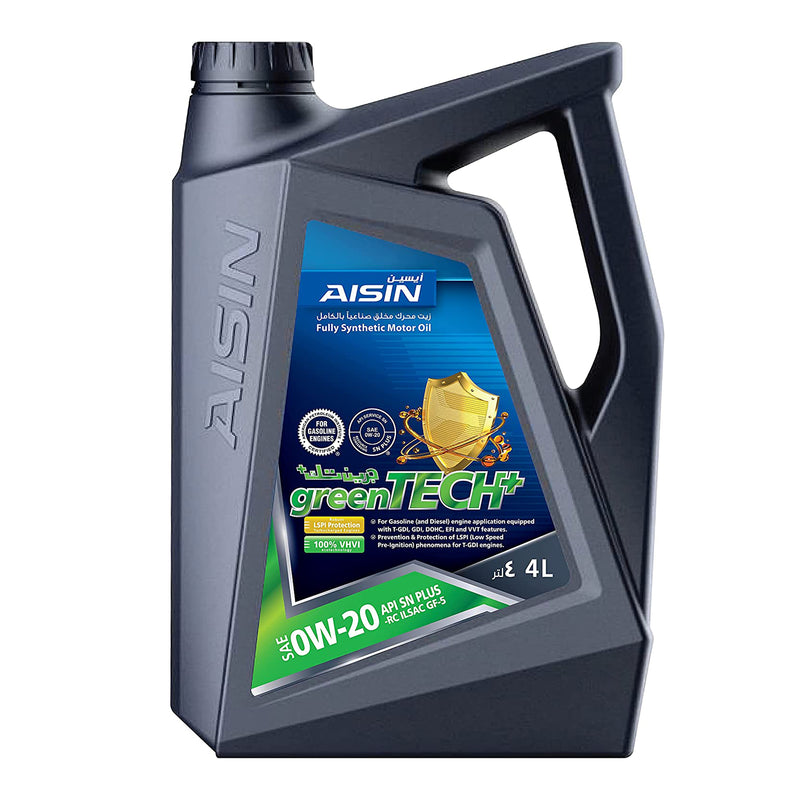 Aisin Engine Oil Fully Synthetic Gas/Diesel SN / CF 0W20 4 Liters