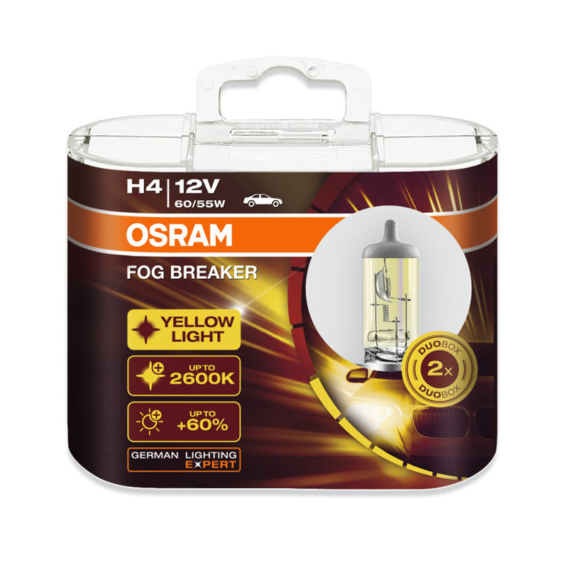 Osram Fog Breaker Yellow Light 2600K H4 60/55W