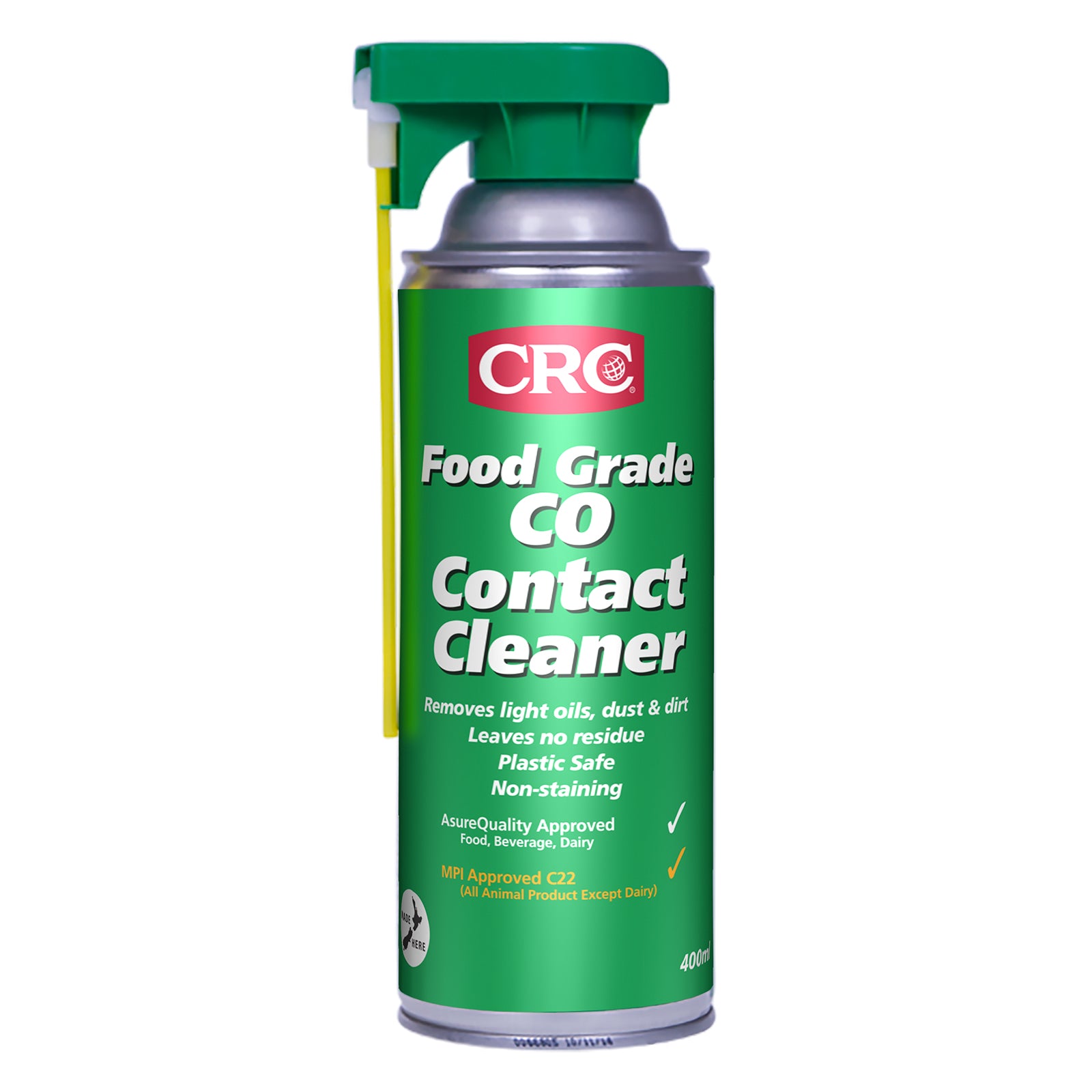 CRC FOOD GRADE CO CONTACT CLEANER Plastic Safe 400ml crc-food-grade-co-contact-cleaner-plastic-safe-400ml